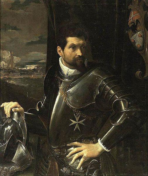 Ludovico Carracci Portrait of Carlo Alberto Rati Opizzoni in Armour France oil painting art